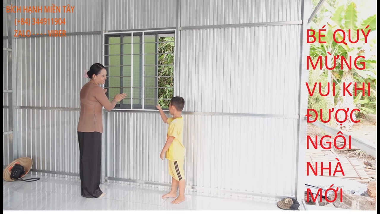 1388  NGÀY THỨ 2 LÀM NHÀ CHO G\Đ BÉ THƯ - BÉ QUÝ VUI MỪNG KHI ĐƯỢC NHÀ MỚI | BHMT