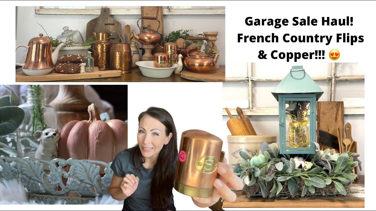 Cottagecore | Farmhouse | French Country | Flip For Profit!  | Part 1 - Garage Sale Haul and Flips!