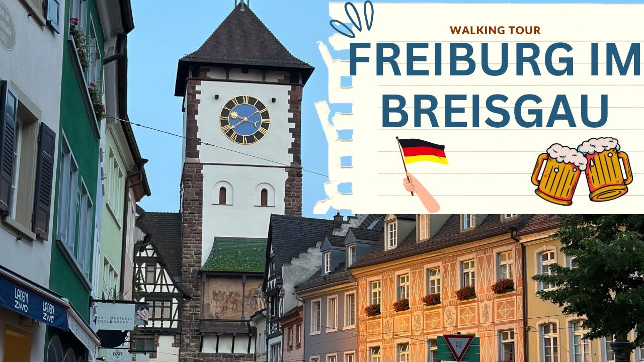 Freiburg im Breisgau - Germany 🇩🇪 Walking Tour 4K 🚶