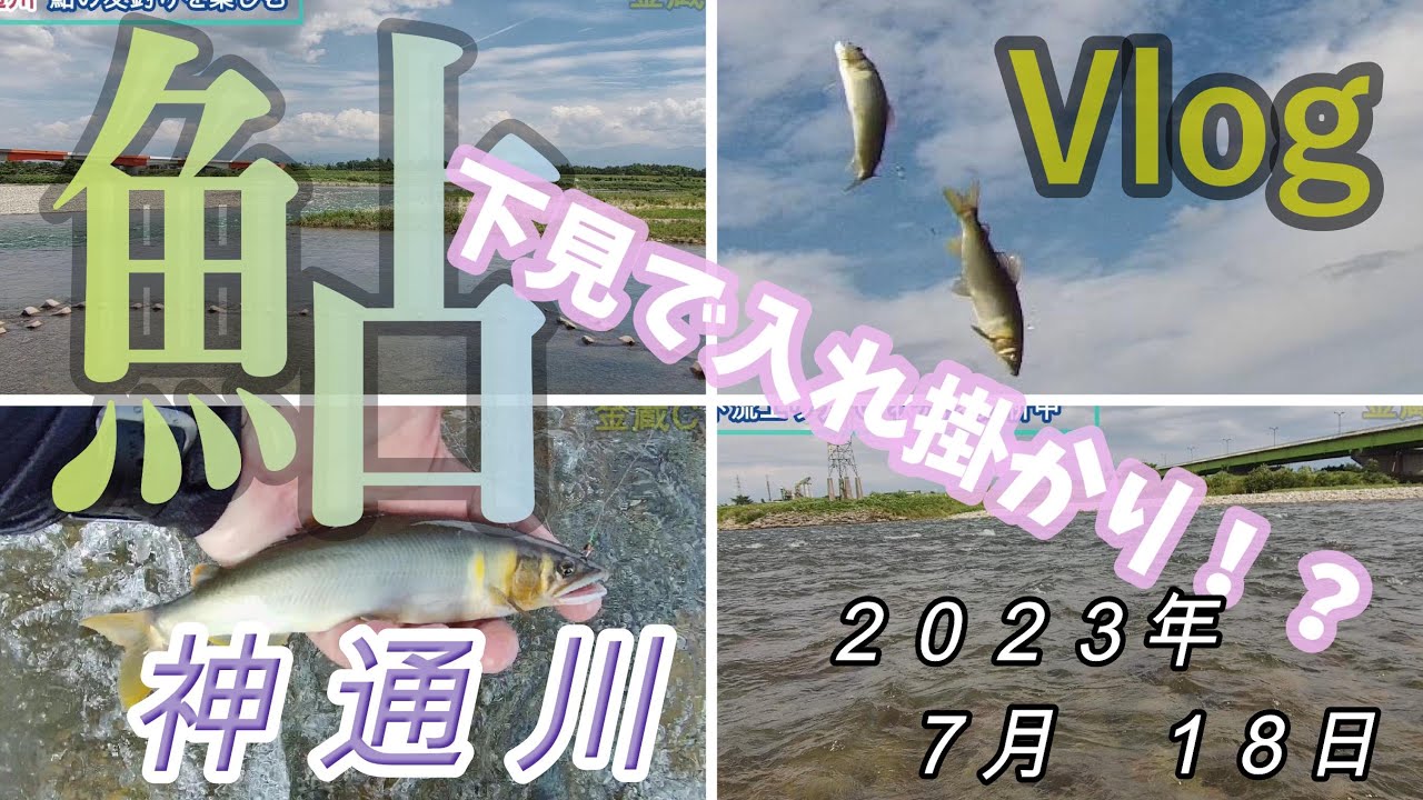 【神通川】下見で入れ掛かり！？　２０２３．７．１８