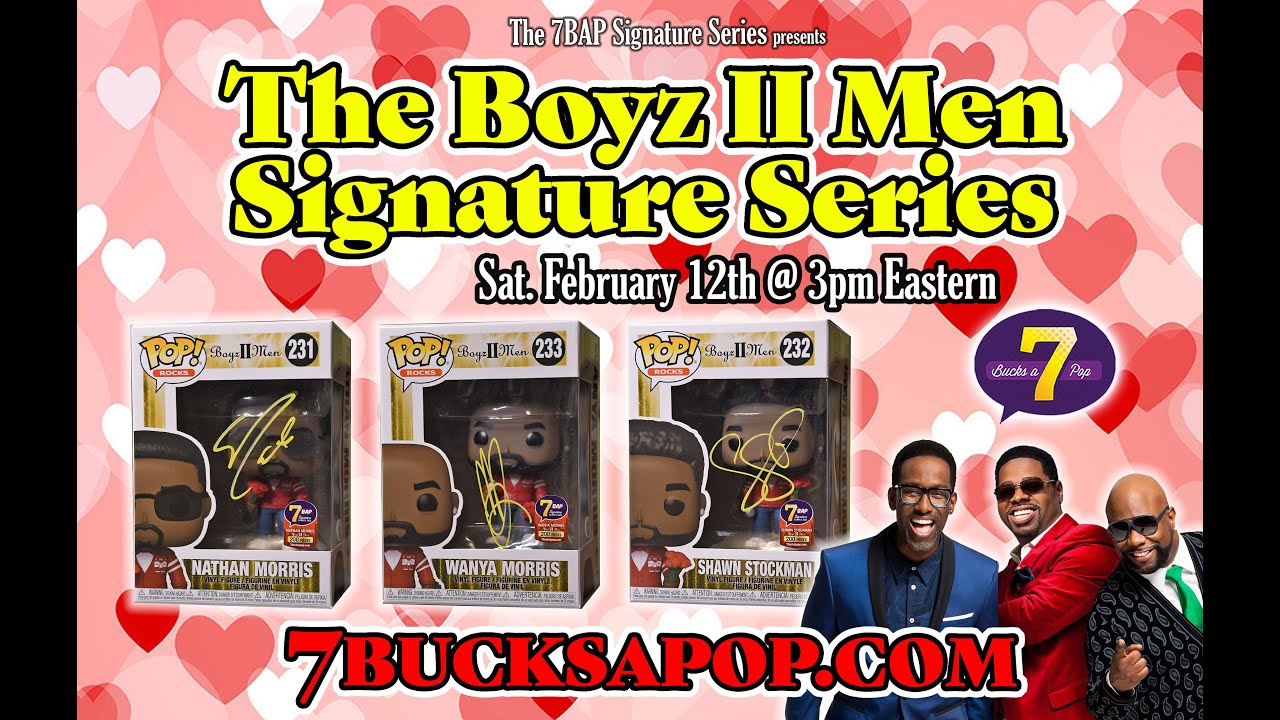 Boyz II Men and the 7BAP Signature Series! Autographed Funko Pops of the R&B Legends!