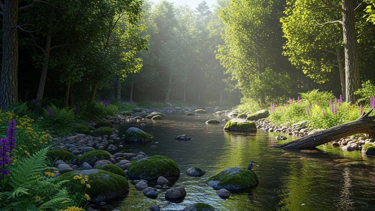 Serene River Water 🌿 Gentle Flowing Ambience for Sleep, Calm, and Meditation #45
