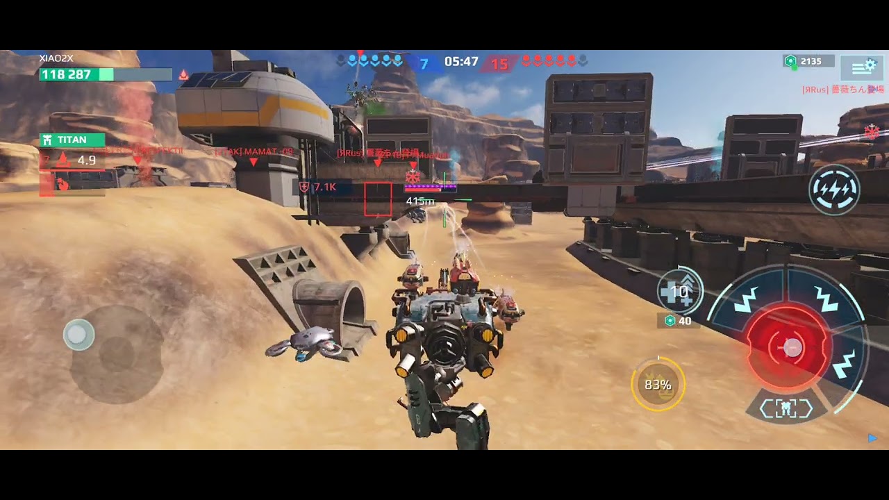 War Robots new area with solid enemys