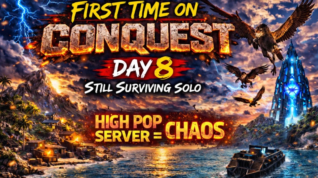 MISTAKE? | Griffin Tame & Wyvern Egg on a High Pop Server (ARK PVP Conquest)