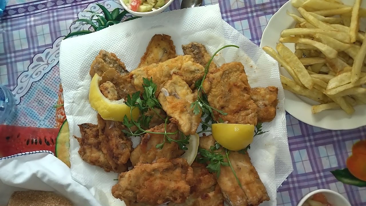 سمك السمطة🐬🦈 مقلي ومقرمش ولذيذ😋👍👍