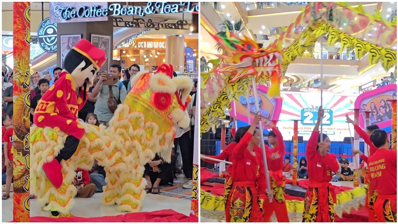 Liong & Barongsai Tonggak CHING LUNG at Grand Metropolitan Mall 14 Feb 2026. #imlek2026 #cny2026 