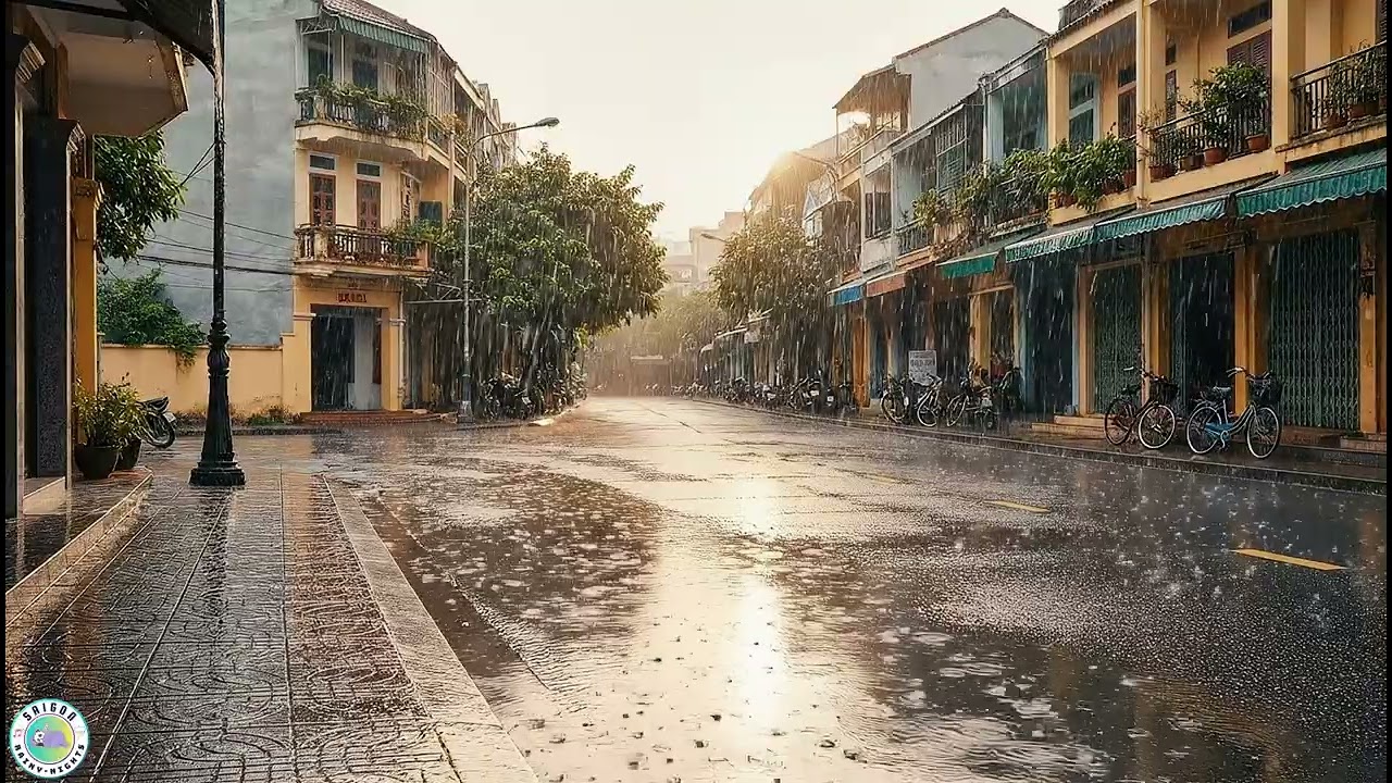 2 Hours of Relaxing Rain Sounds🌧️ For Sleep,Study & Relaxation ,@RainyNightsSaigon