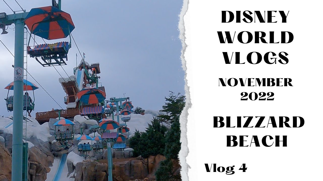 DISNEY WORLD VLOG - Blizzard Beach - Orlando Premium Outlets - Disney Springs - November 2022