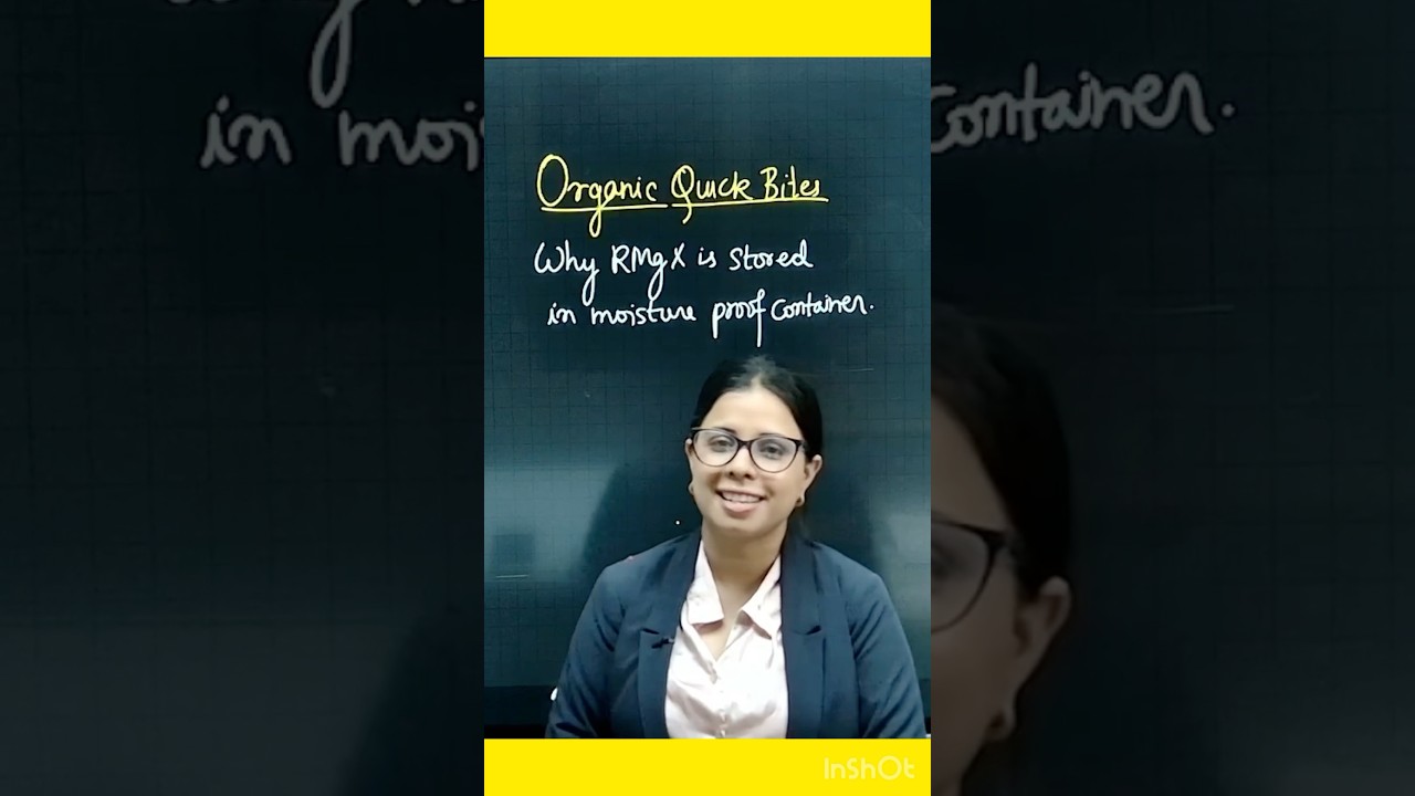 Why grignard reagent is stored in moisture proof container ? Board exam 2025