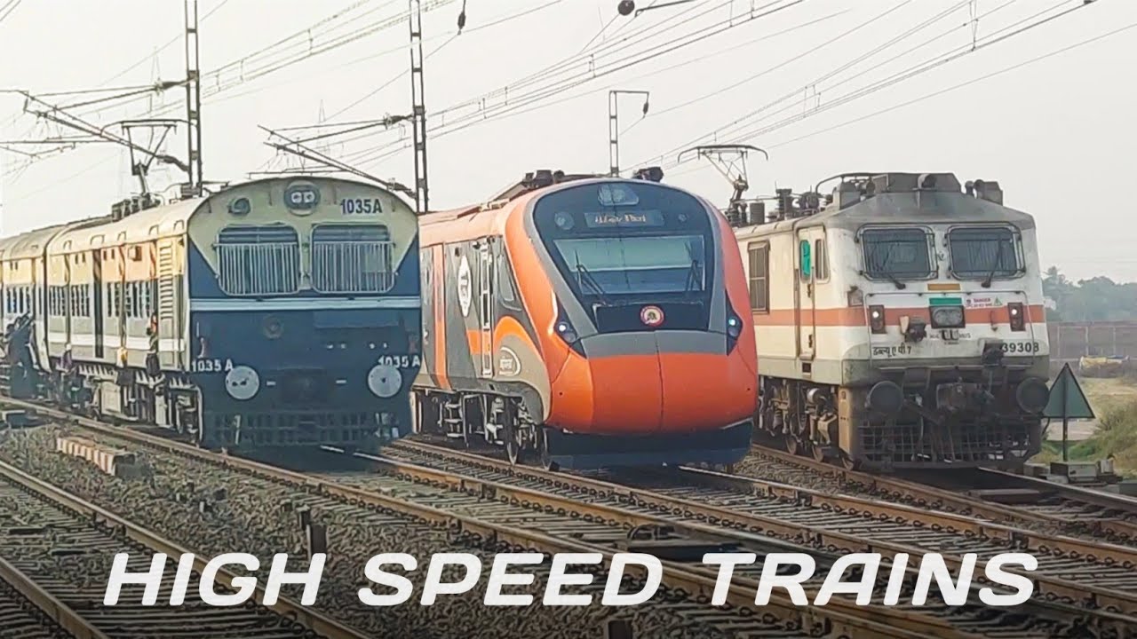 30 High Speed Express Trains Crossing | Vande Bharat + Shatabdi + Humsafar | Indian Railways