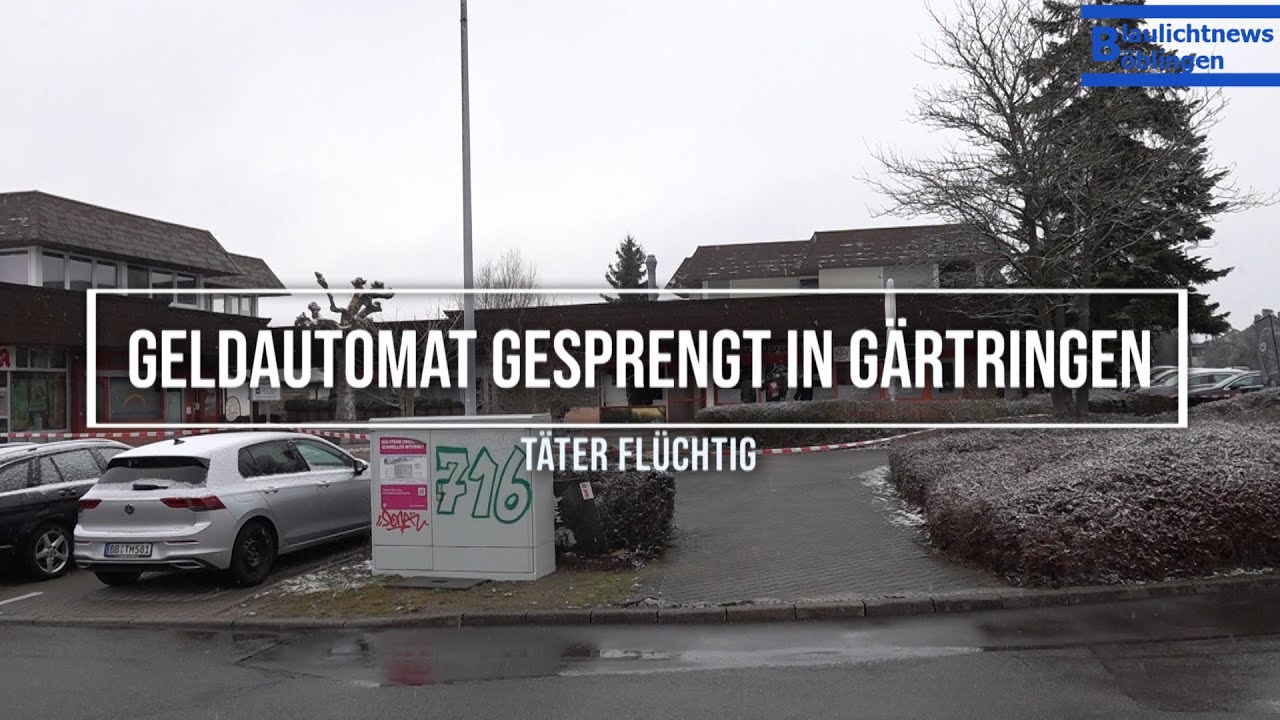 Geldautomat in G&auml;rtringen in die Luft gesprengt- T&auml;ter fl&uuml;chtig gro&szlig;es Schadensbild 19.3.2021
