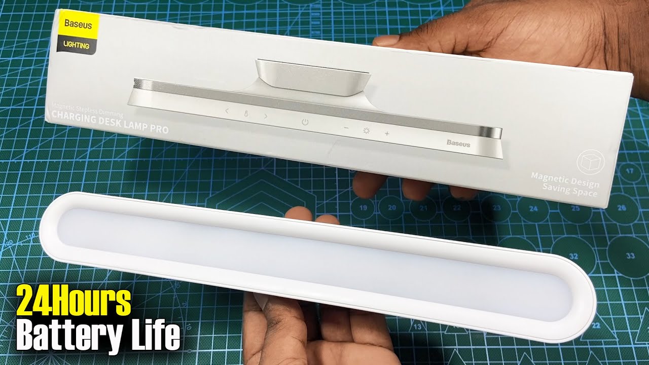 Baseus Magnetic Stepless Dimming Charging Desk Lamp Pro Unboxing