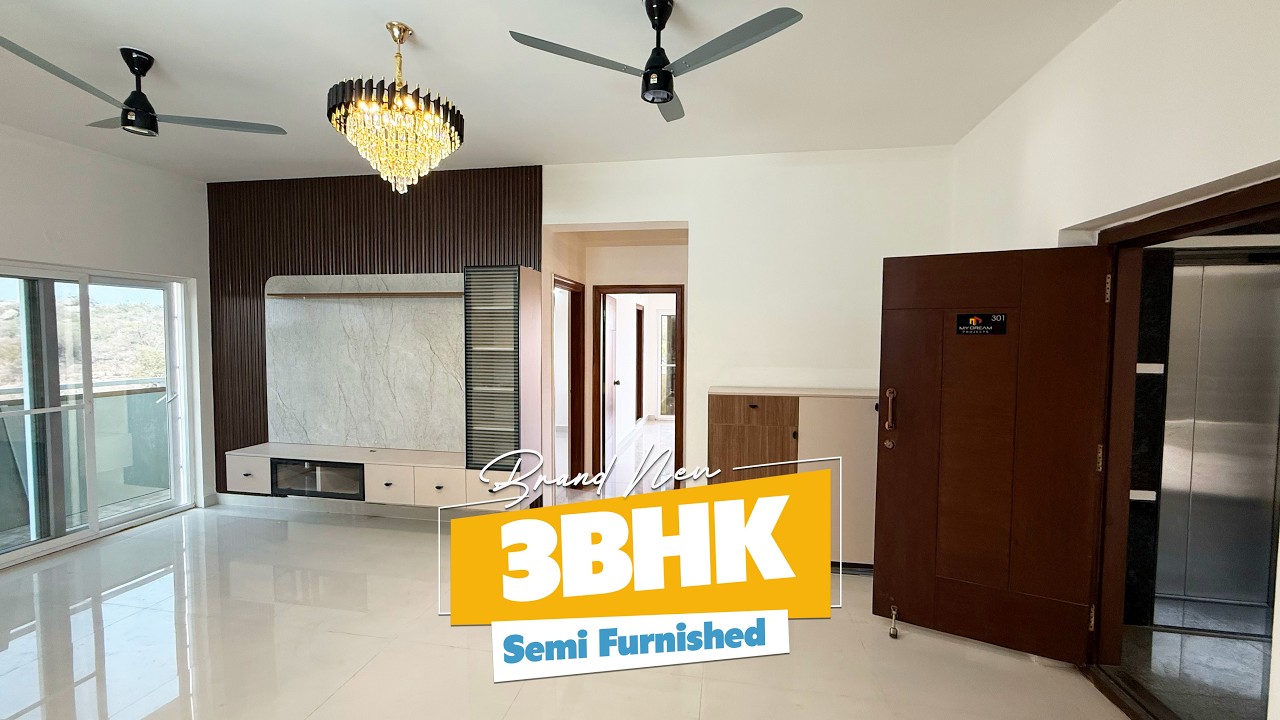 🏡 Brand New 3BHK Flat for Sale | Semi-Furnished | Spacious 1675 SFT