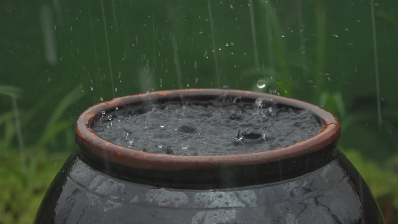 10 Hours Heavy Rain on Jar for Deep Sleep 🌧️ Intense Nature White Noise for Focus & Insomnia