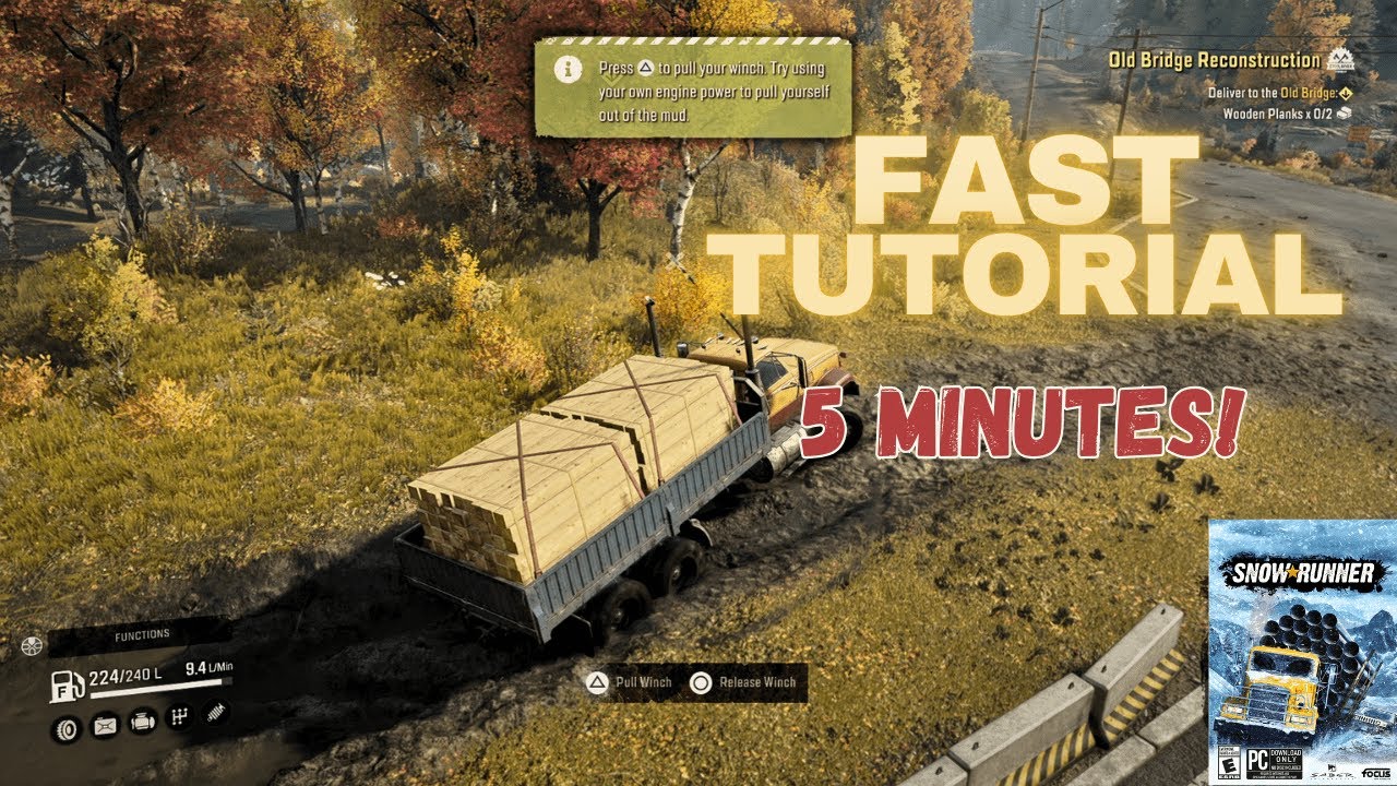 How to Finish the SnowRunner Tutorial in Minutes and Unlock the Game Fast! | Snowrunner Tutorial