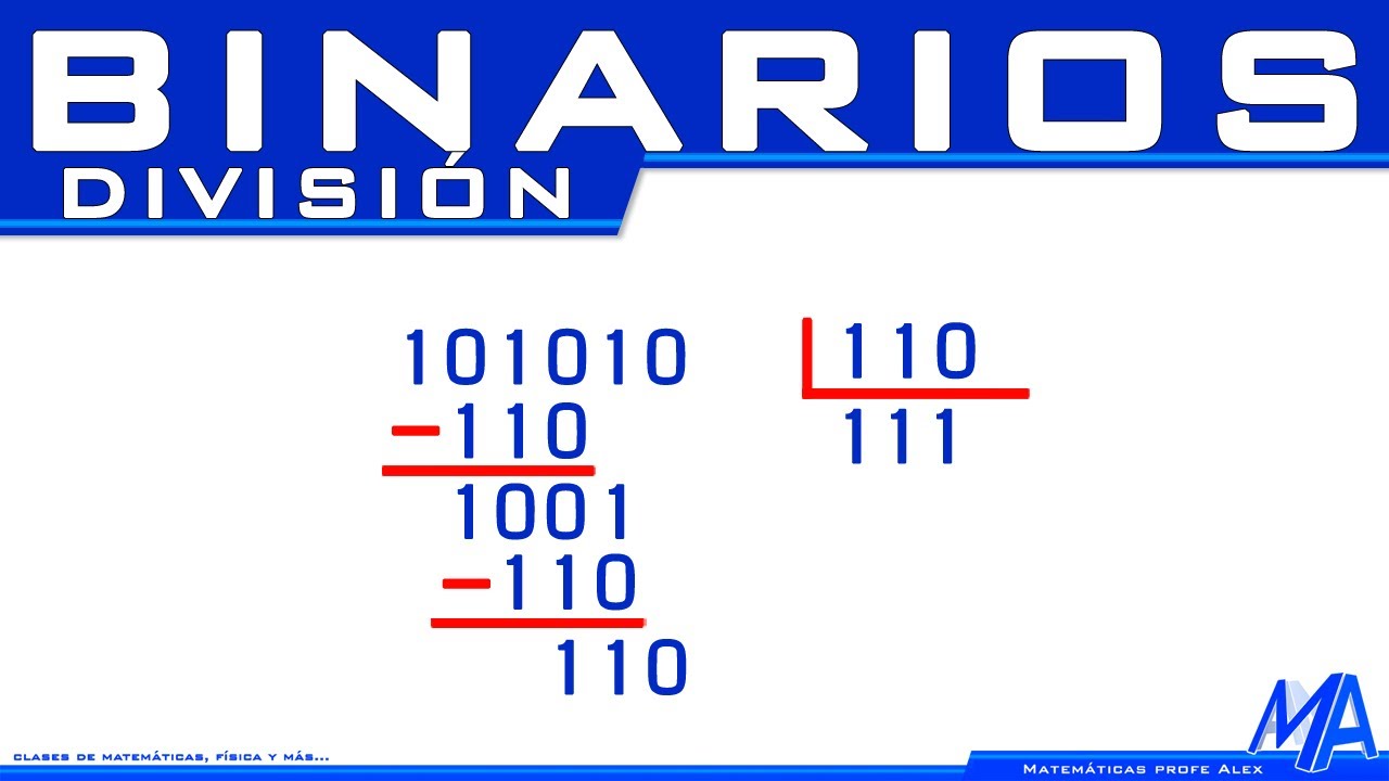 División de números binarios | Forma 1