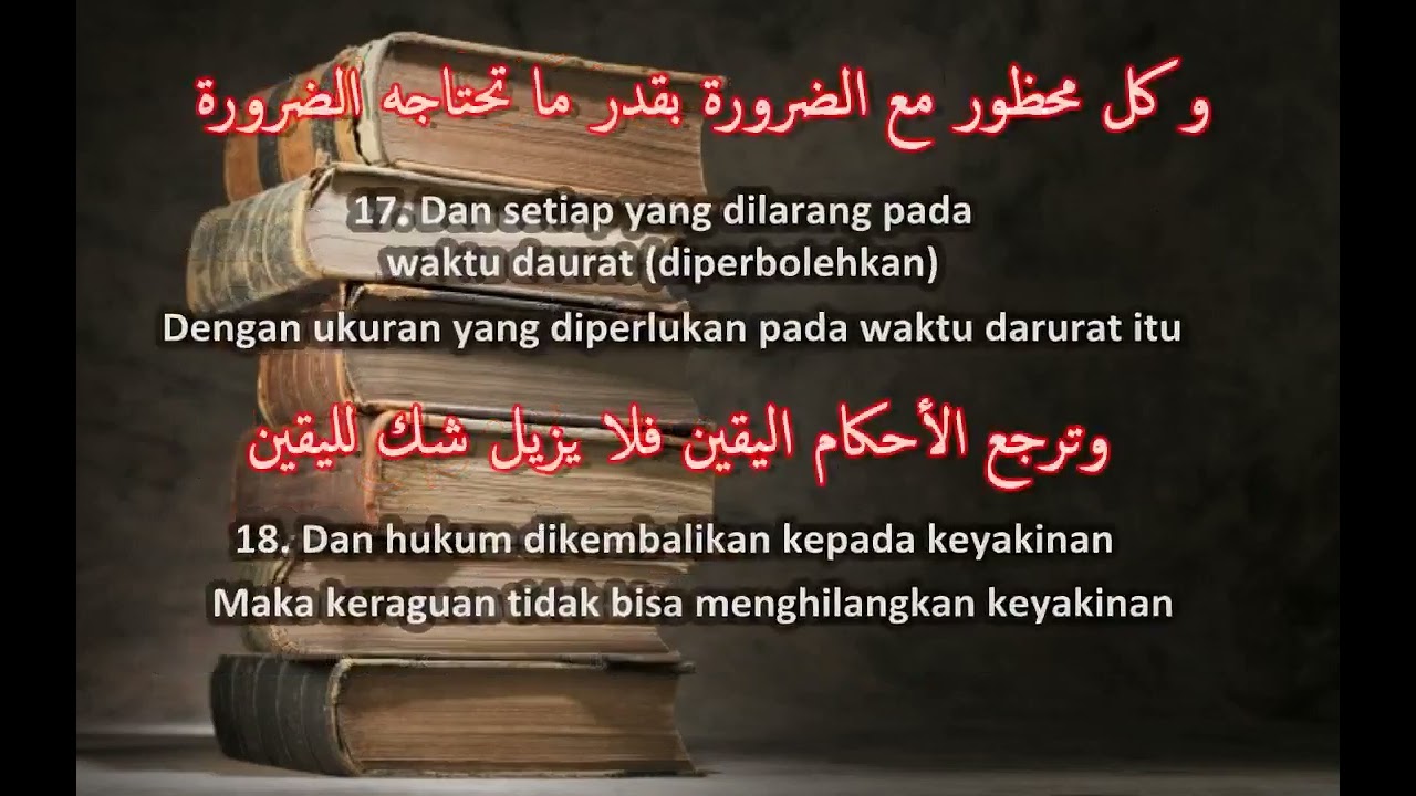 Mandzumah Qowaidul Fiqhiyah | Syaikh Abdurrahman bin Nashir As-Si'di Rahimahullah ta'ala.