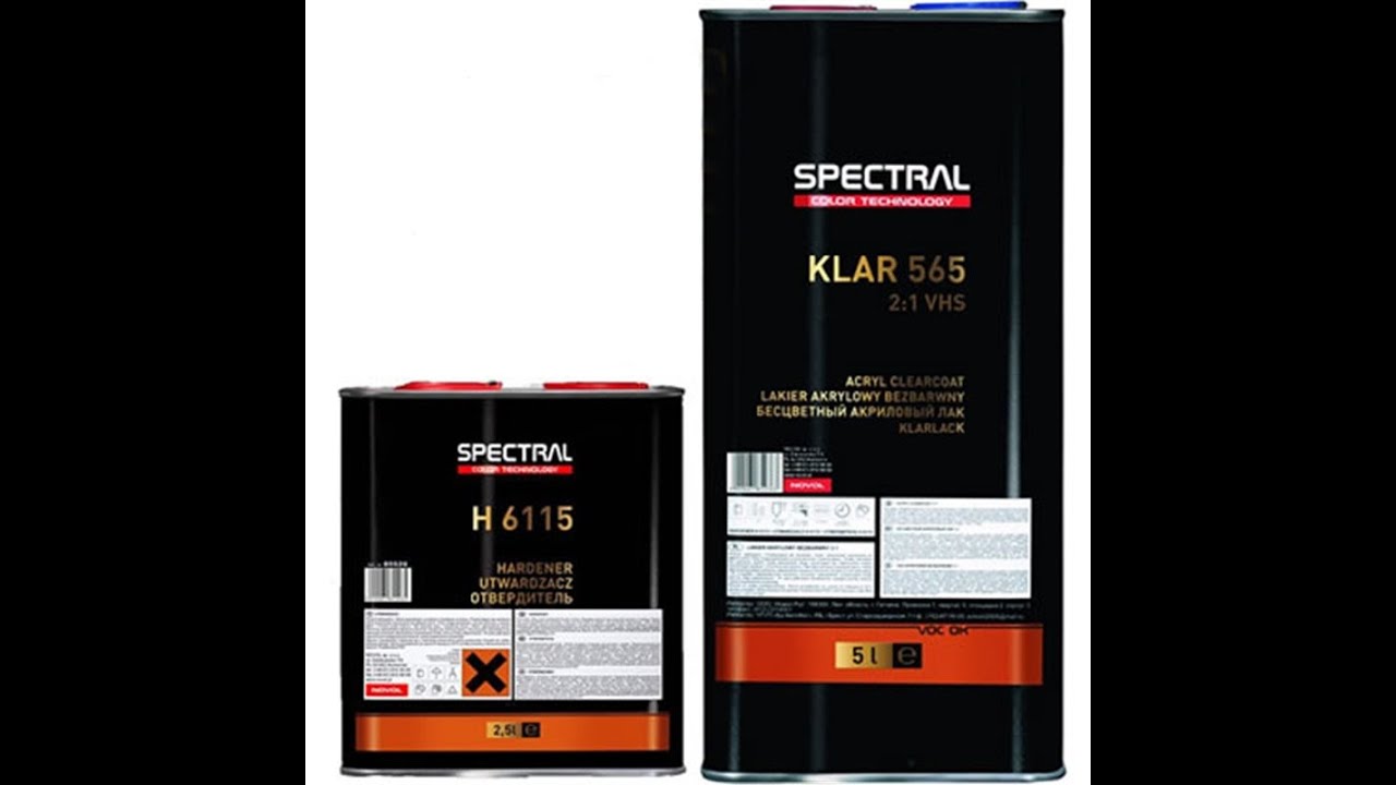 Лак Spectral VHS (Novol), нанесение одним слоем