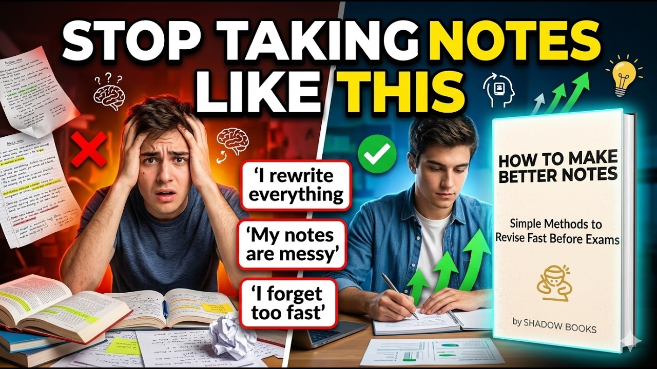 How To Make Better Notes For Fast Revision And Better Memory