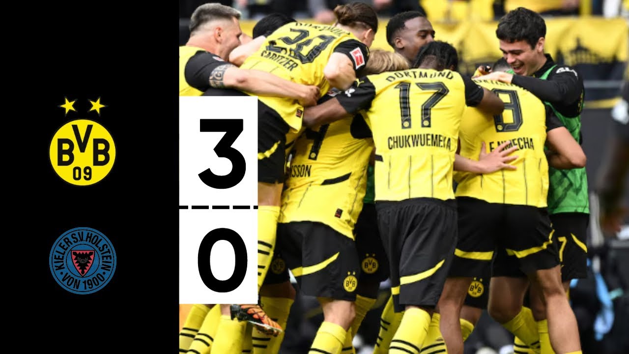 ⚽Borussia Dortmund vs Holstein Kiel 3-0 |Bundesliga Highlights| dortmund kiel