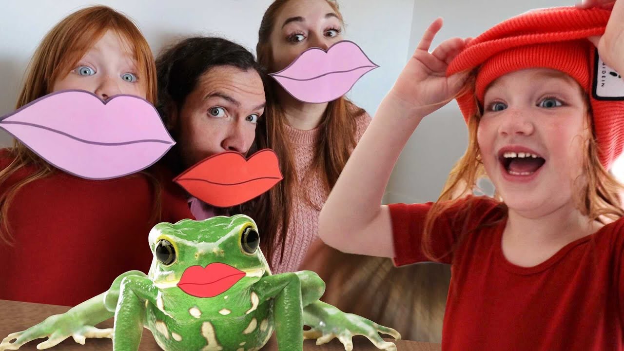 DONT KiSS A FROG!! Valentine’s Day family challenge with Adley & Niko! Hidden Hearts! Pancake Art!