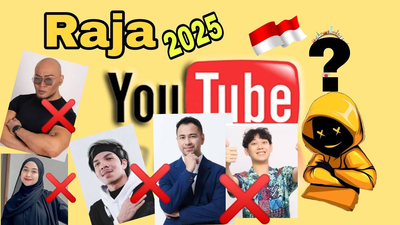 Youtuber Indonesia dengan Subscriber terbanyak tahun 2025