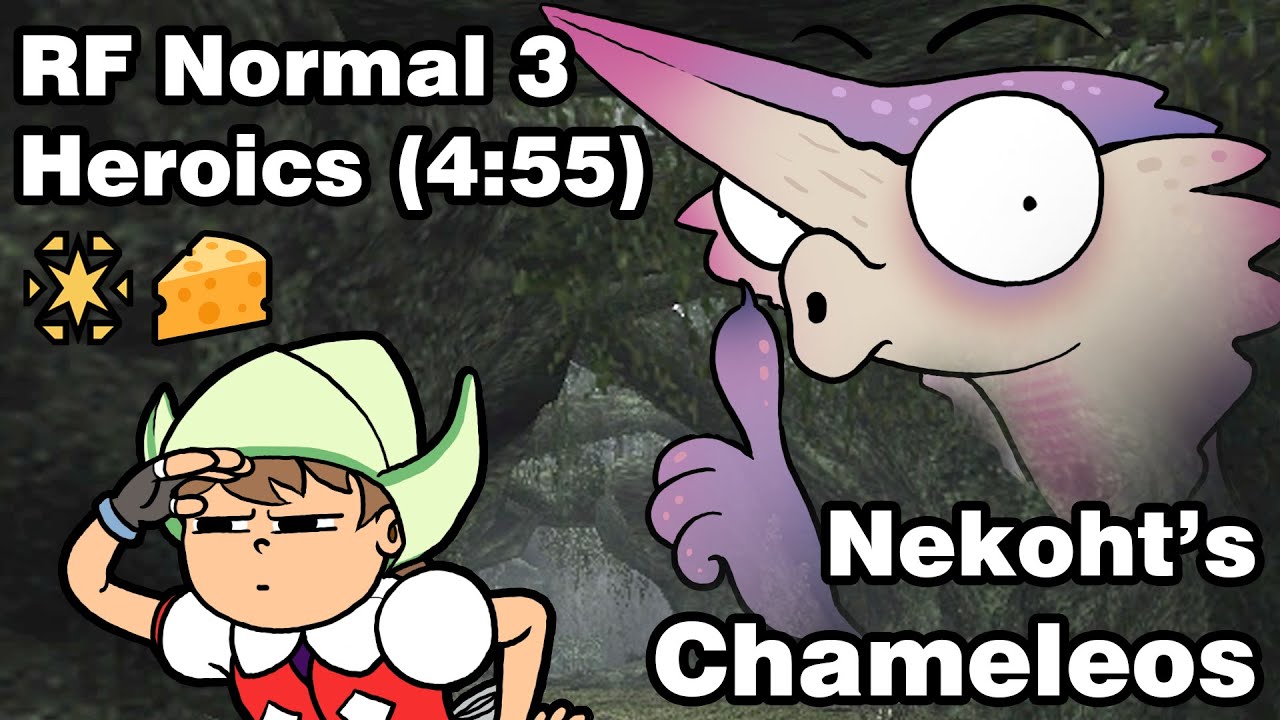 [MHFU] Desert Tail LBG (Rapidfire Normal 3) vs Nekoht's Chameleos. Flash-Cheese Heroics (4:55)