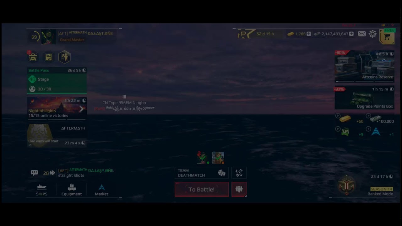 Custom matches trying to sink ships..