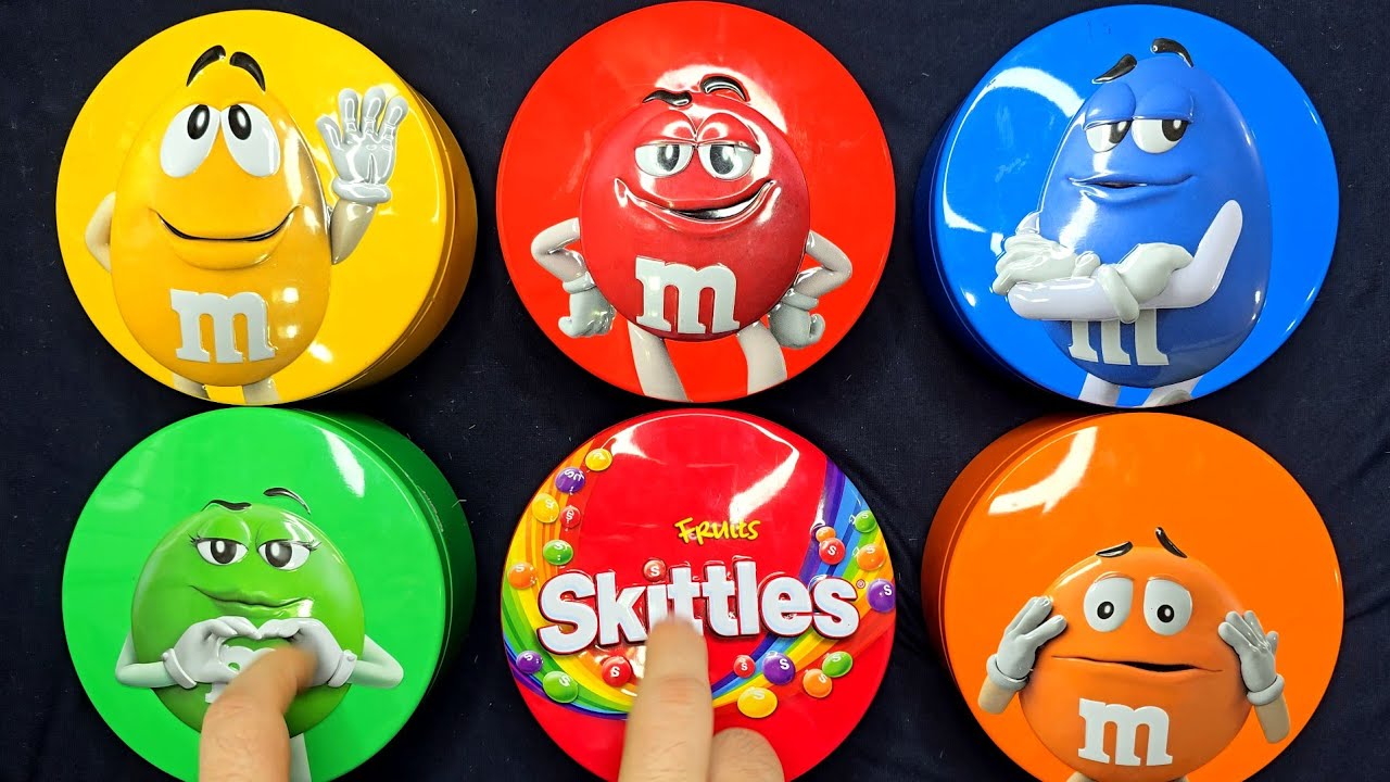 Most Satisfying ASMR Candy Tins 🍬 | Skittles & M&M’s (No Eating)🧠