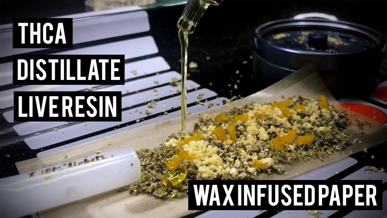 THCA & DISTILLATE IN A LIVE RESIN INFUSED ROLLIN PAPER!!!