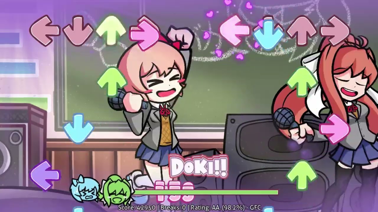 FNF - Friday Night Funkin': Doki Doki Takeover Plus! - Joyride