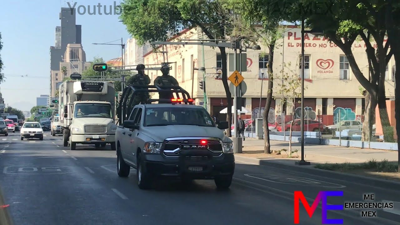 (Raro) 3x Marina Armada de México respondiendo con sirena (Traslado urgente de vacunas)