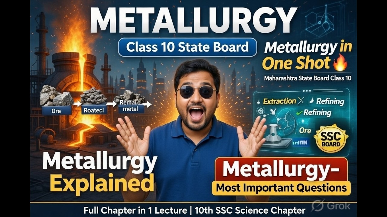 Metallurgy l Important Questions In One Shots l SHUBHARAMBH BATCH