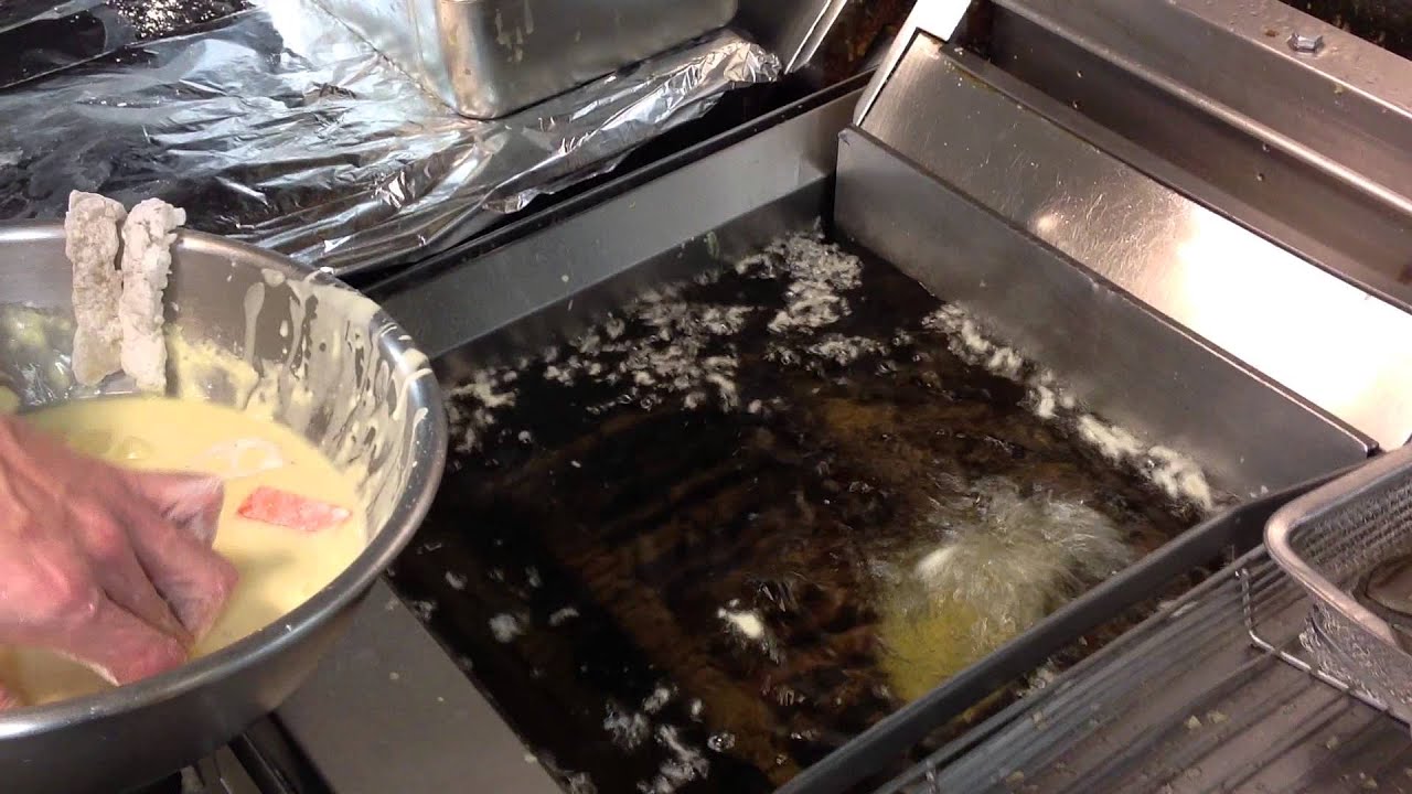 難波　天ぷら用食材の切り方と揚げ方