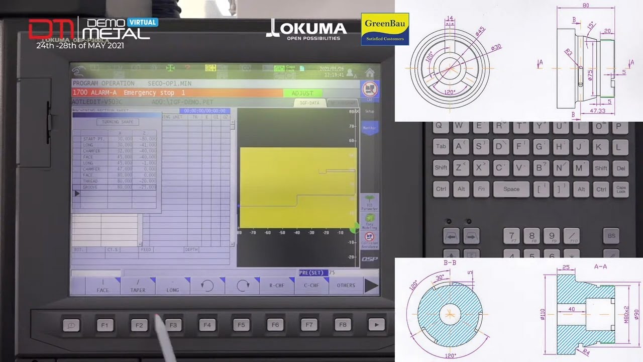 Programare Conversațională IGF pe strungurile OKUMA