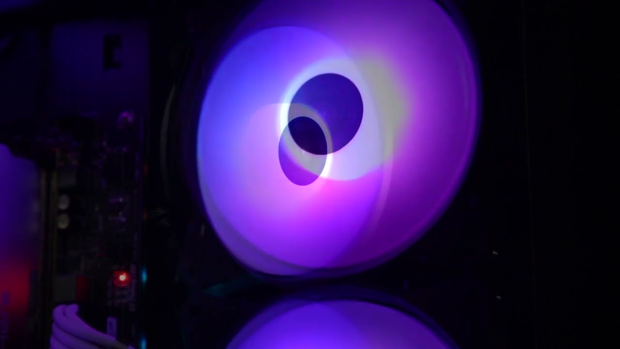 upHere Long Life 120mm 3 Pin High Airflow Quiet Edition Rainbow LED Case Fan for PC Case