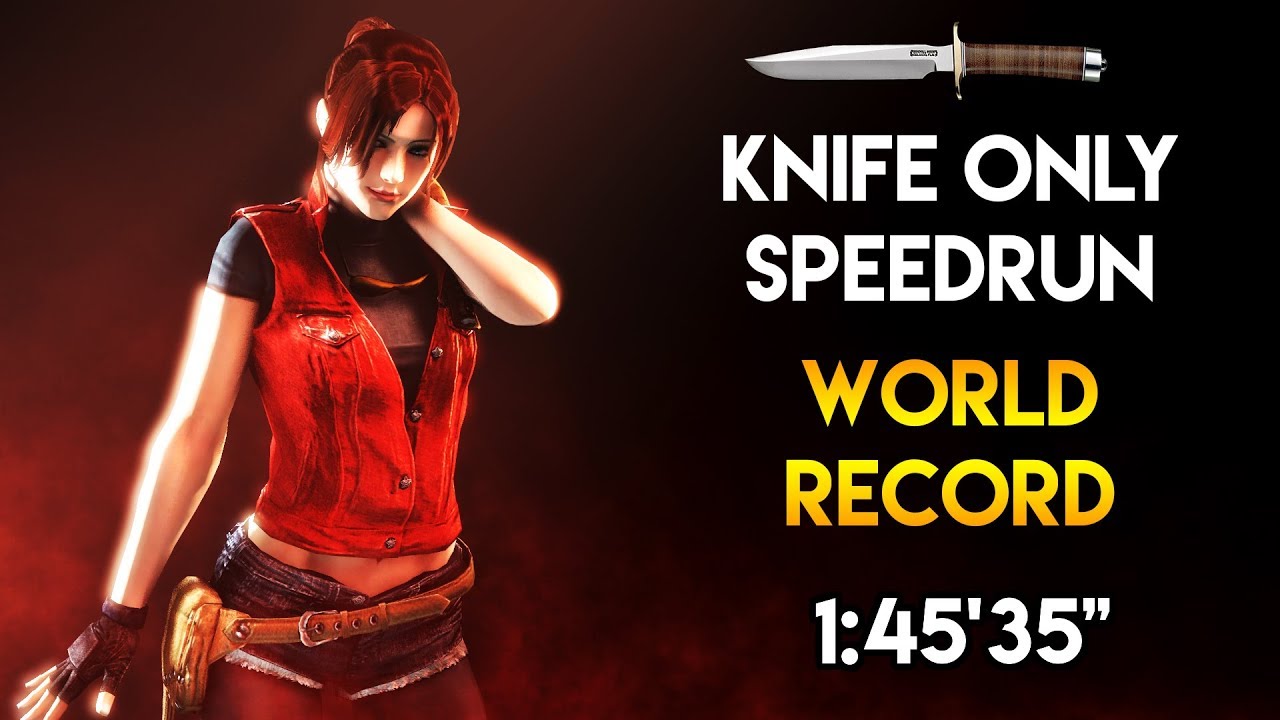 Resident Evil: CODE: Veronica X HD - Knife Only Speedrun - 1:45'35