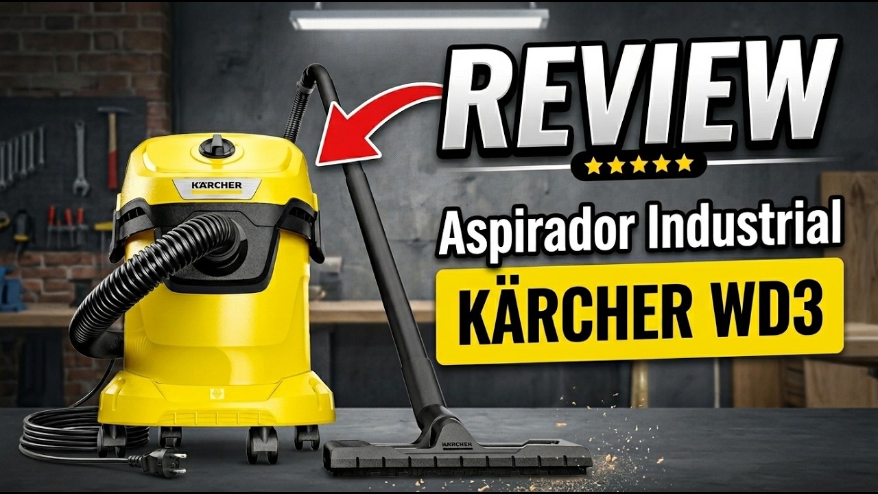 REVIEW - Aspirador Industrial Kärcher WD3