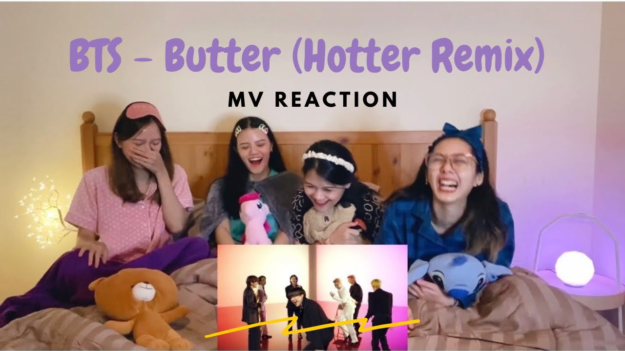 BTS - BUTTER MV (Hotter Remix) Reaction by Oh Tee Eight | Indonesia