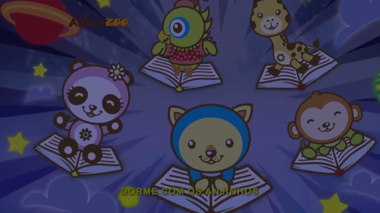 😴 FESTA DO PIJAMA | Canção de Ninar (tela escura) para o Bebê dormir tranquilo | Animazoo Kids 🦁🐼🐵🦒🦜