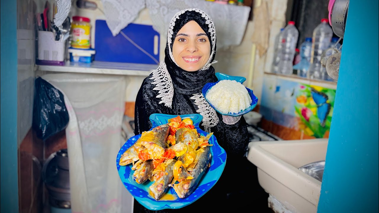 حماتي بعتتلي مع عيل صغير السمك الكسلان 😳🐠 | عملتة شيش سنجاري في تمن خمس دقيقة وعادي 🤣👏🏼