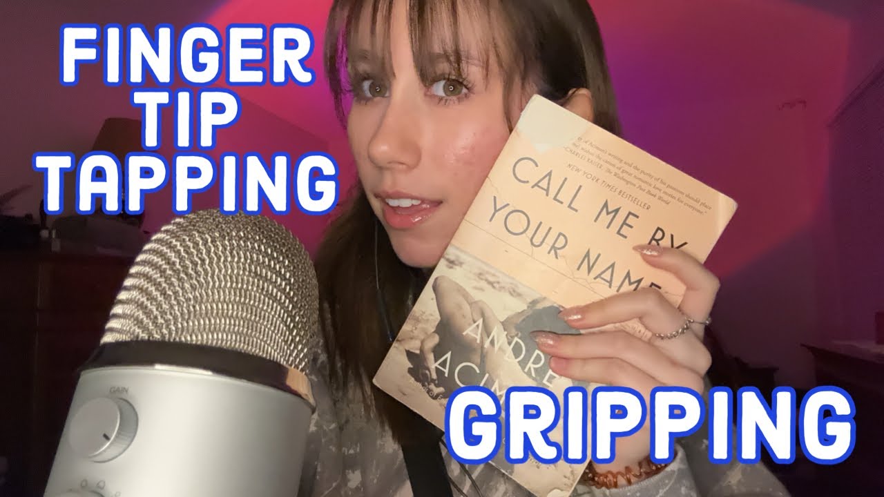 ASMR | Fingertip Tapping, Gripping, Book Triggers, Mouth Sounds, Inaudible Whispering