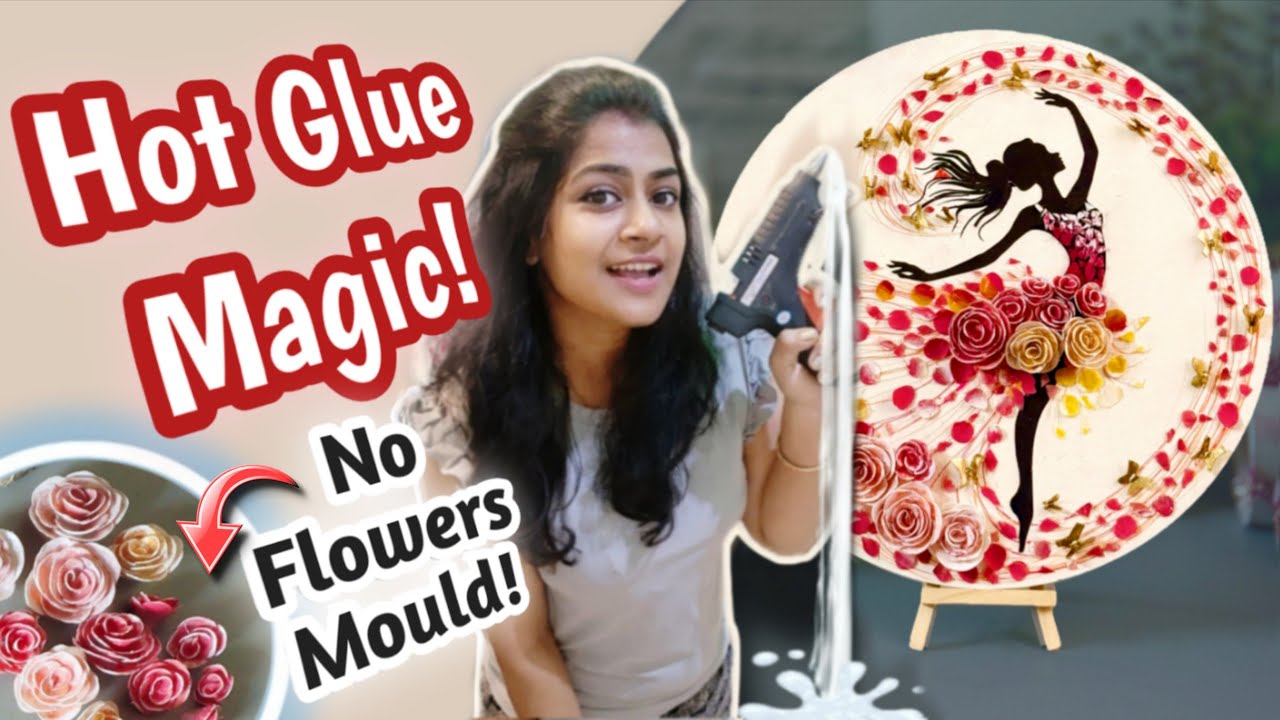 "TURN Hot Glue into a Stunning Freedom Girl Wall Art 🌸 Easy DIY Home Decor" 