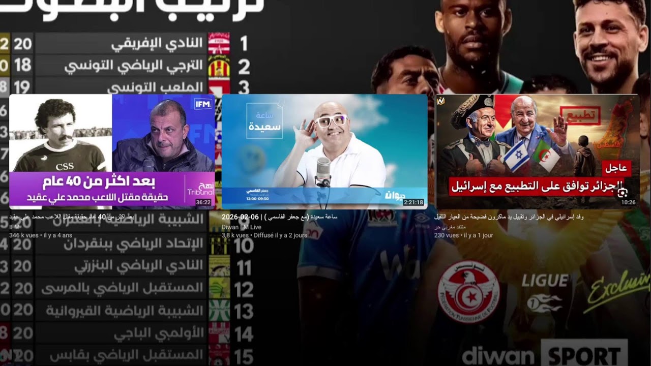 متابعة لمباريات الدفعة الأولى من الجولة الخامسة إياب في L’Avant Match