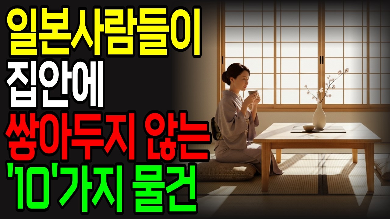 일본 사람들이 절대 집에 두지 않는 물건 10가지 | 집 정리 안 되는 진짜 이유 | 일본 가정의 정리 습관 10가지