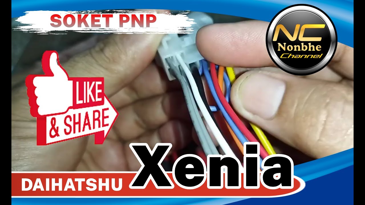 Warna kabel soket PNP Headunit DAIHATSU #Xenia #headunit