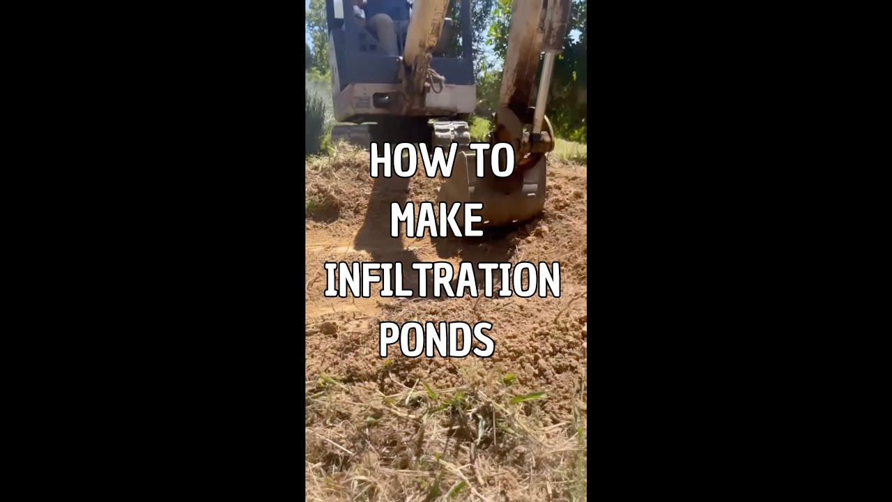 How to divert water runoff into infiltration ponds