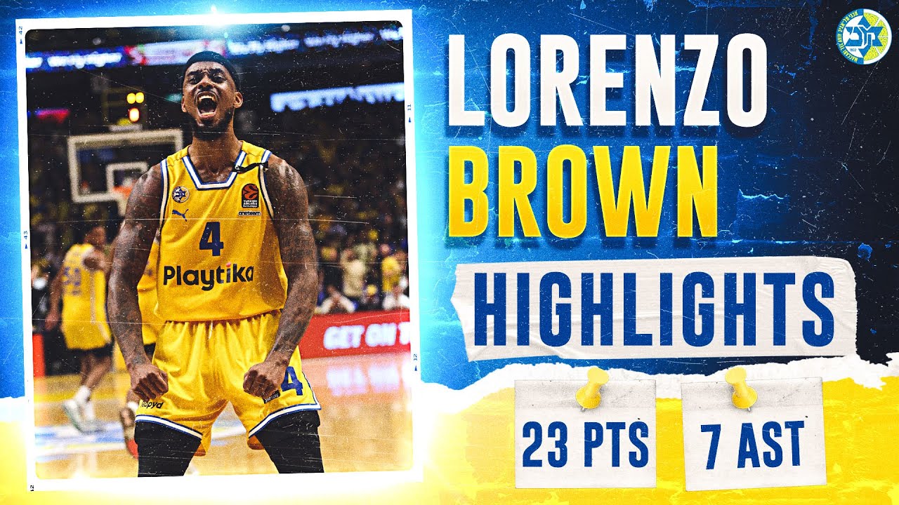 Lorenzo Brown (23 points) Highlights vs Anadolu Efes | המהלכים של לורנזו בראון נגד אנאדולו אפס
