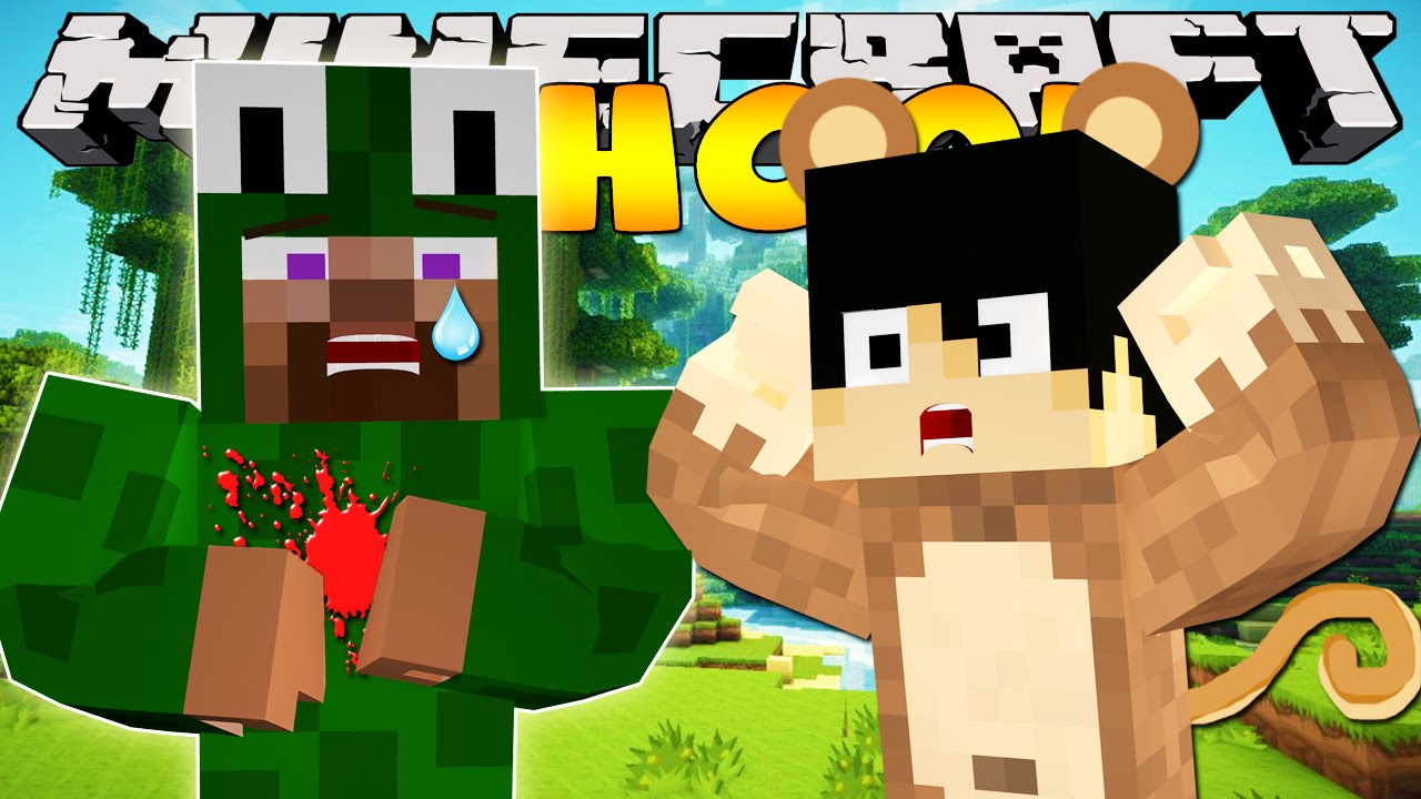 Minecraft School - LITTLE LIZARD GETS SHOT!!