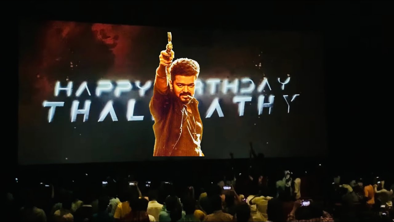 Thalapathy Vijay mashup theatre response & celebration 🎉🎉✨